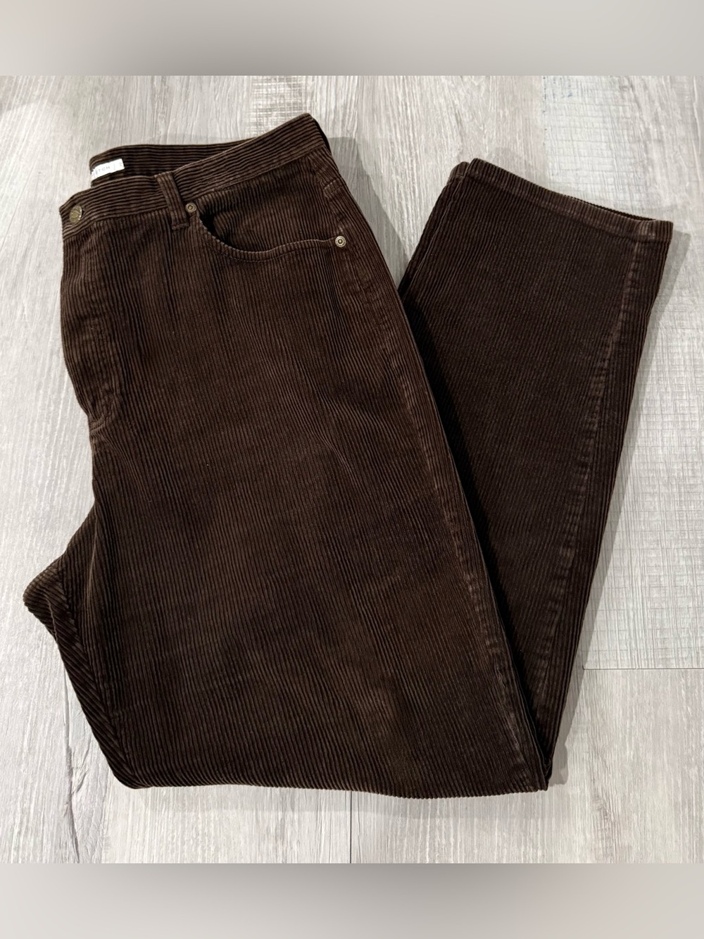 Jones New York Dark Brown Corduroy Pants